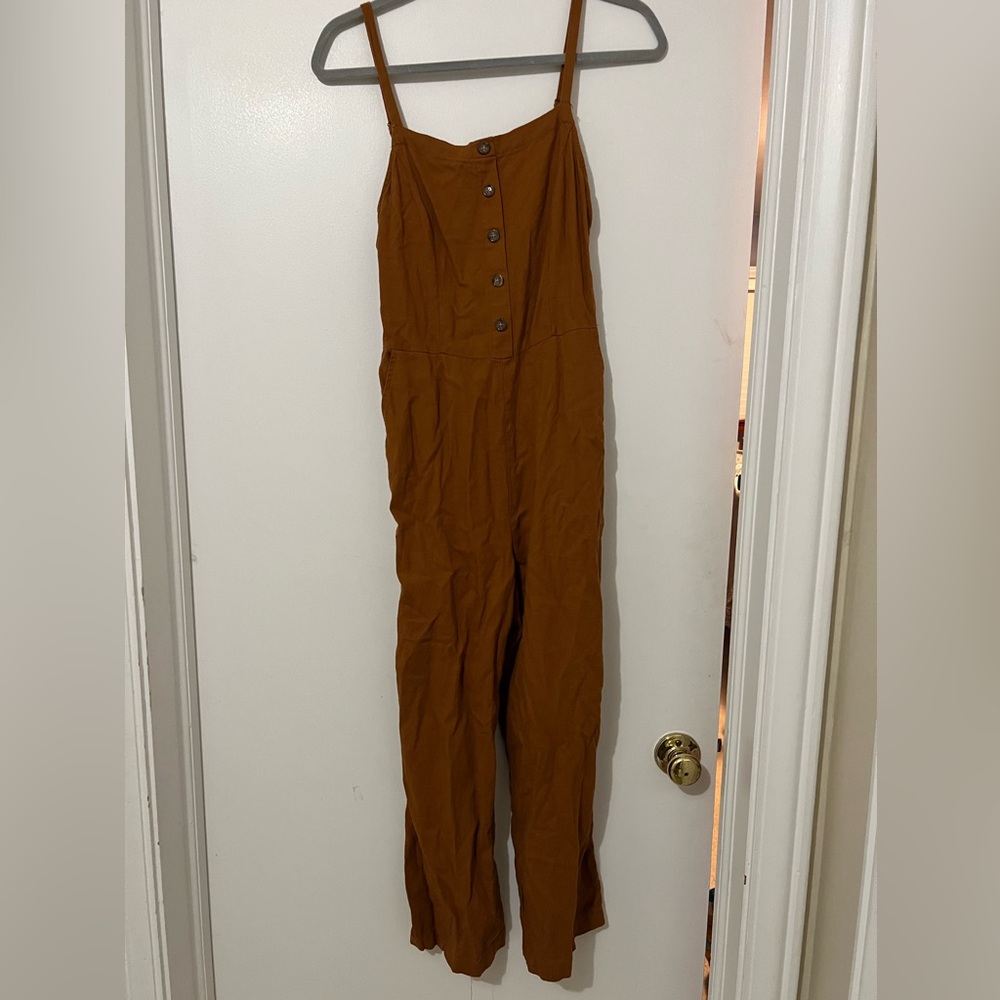 Old navy mustard yellow jumpsuit (small)